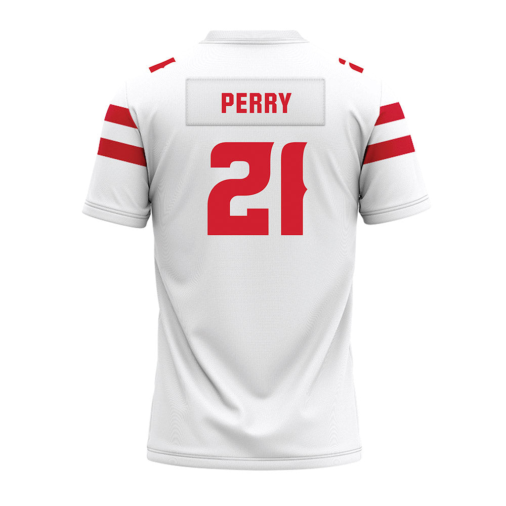 Louisiana - NCAA Football : Zylan Perry - White Premium Football Jersey