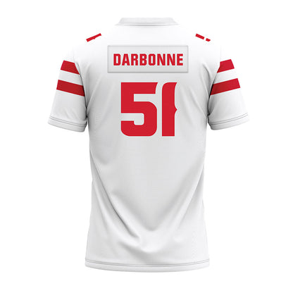Louisiana - NCAA Football : Hayden Darbonne - White Premium Football Jersey-1