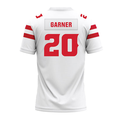 Louisiana - NCAA Football : Jj Garner - White Premium Football Jersey-1