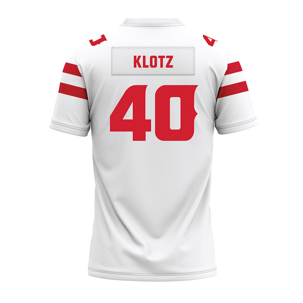 Louisiana - NCAA Football : Logan Klotz - White Premium Football Jersey