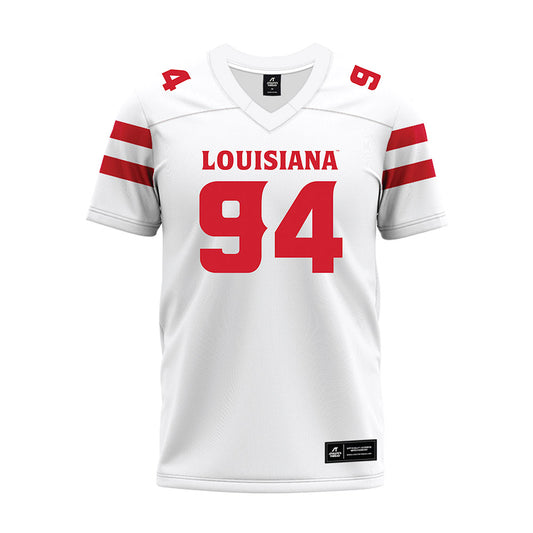 Louisiana - NCAA Football : Timahj Jones - White Premium Football Jersey-0