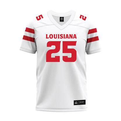 Louisiana - NCAA Football : Hutch Swilley - White Premium Football Jersey-0