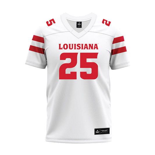 Louisiana - NCAA Football : Hutch Swilley - White Premium Football Jersey-0
