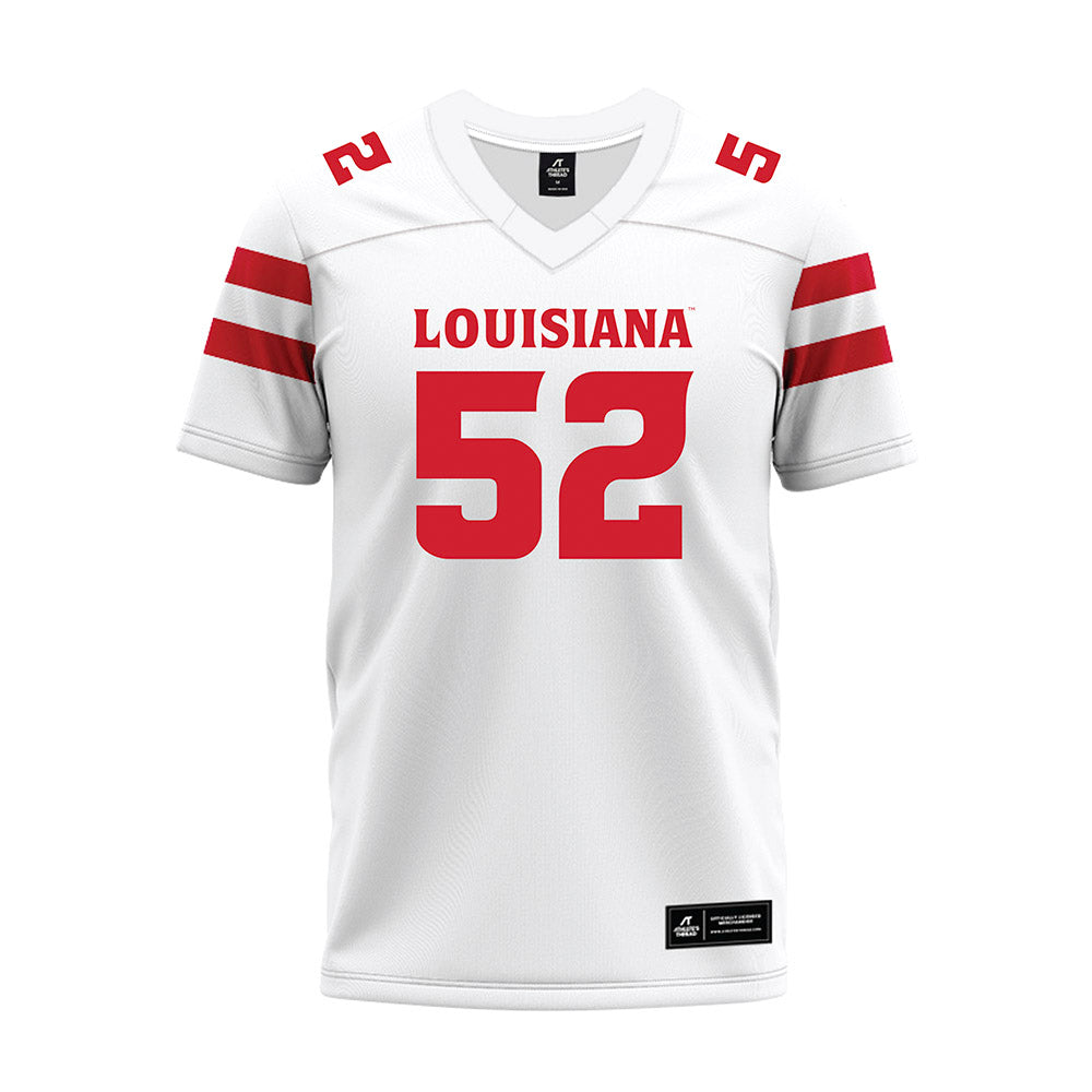 Louisiana - NCAA Football : Benjamin Bienvenu - White Premium Football Jersey