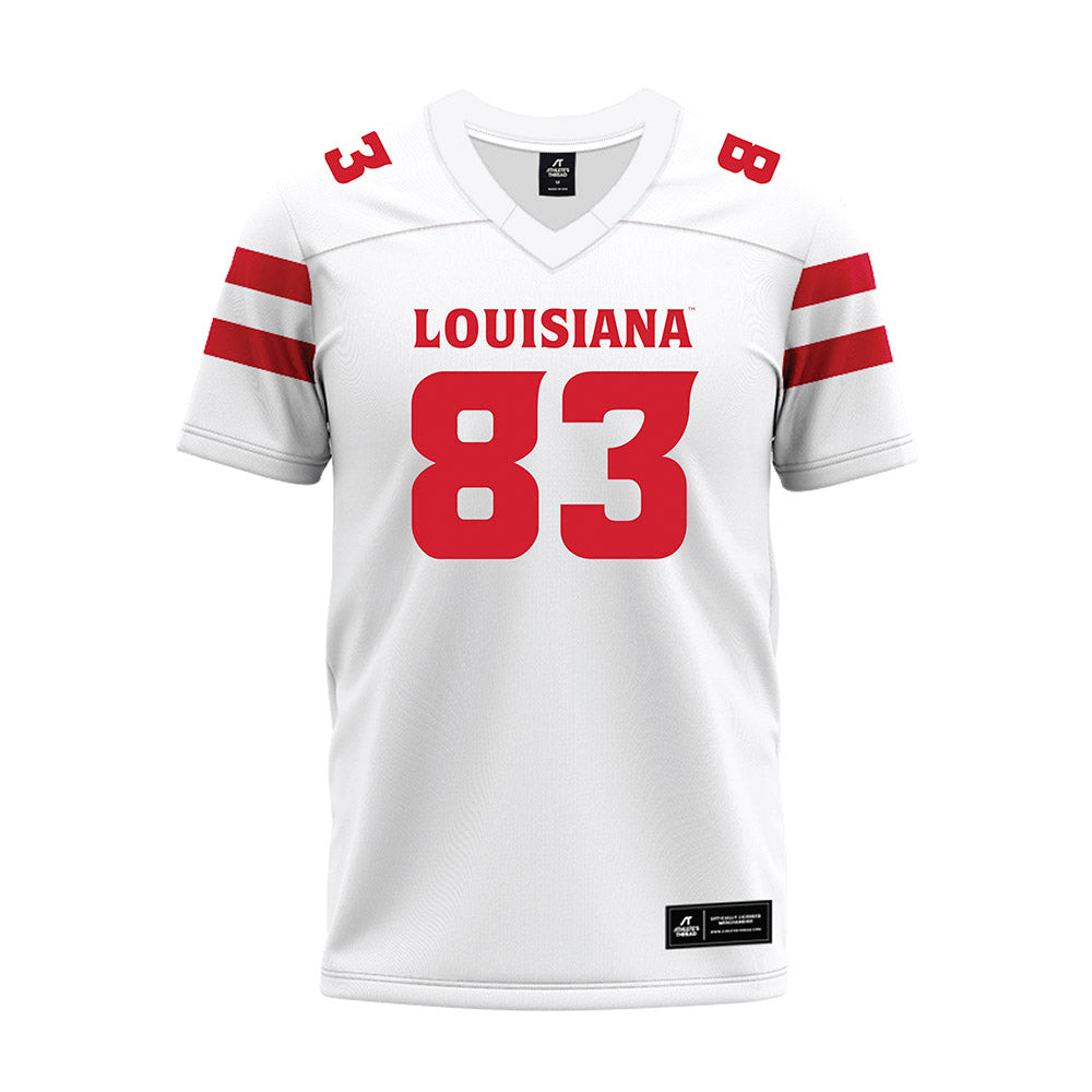 Louisiana - NCAA Football : Brock Chappell - White Premium Football Jersey-0