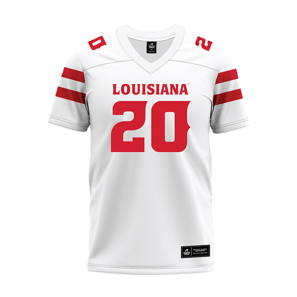 Louisiana - NCAA Football : Trae Tomlinson - White Premium Football Jersey-0