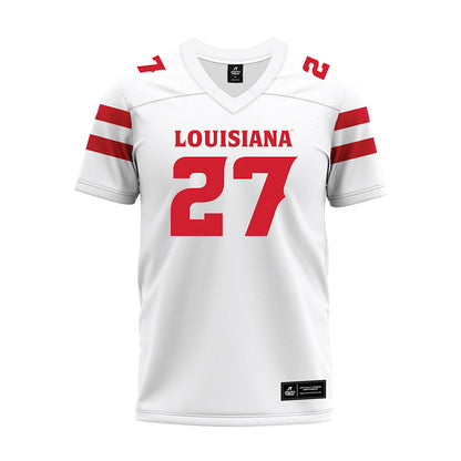 Louisiana - NCAA Football : Key'Savalyn Barnes - White Premium Football Jersey