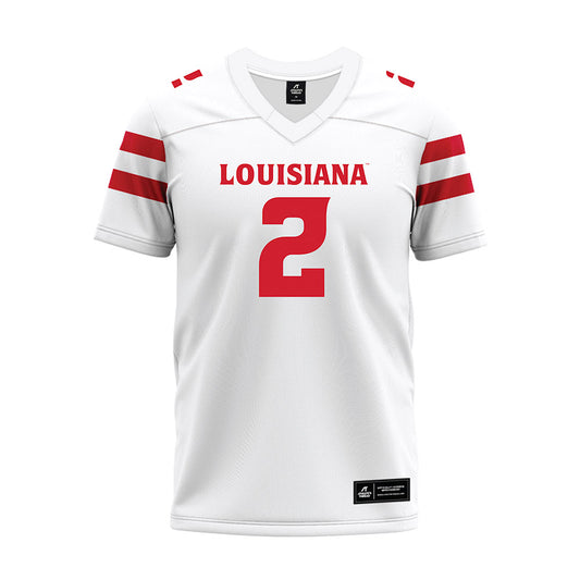 Louisiana - NCAA Football : Lunch Winfield - White Premium Football Jersey