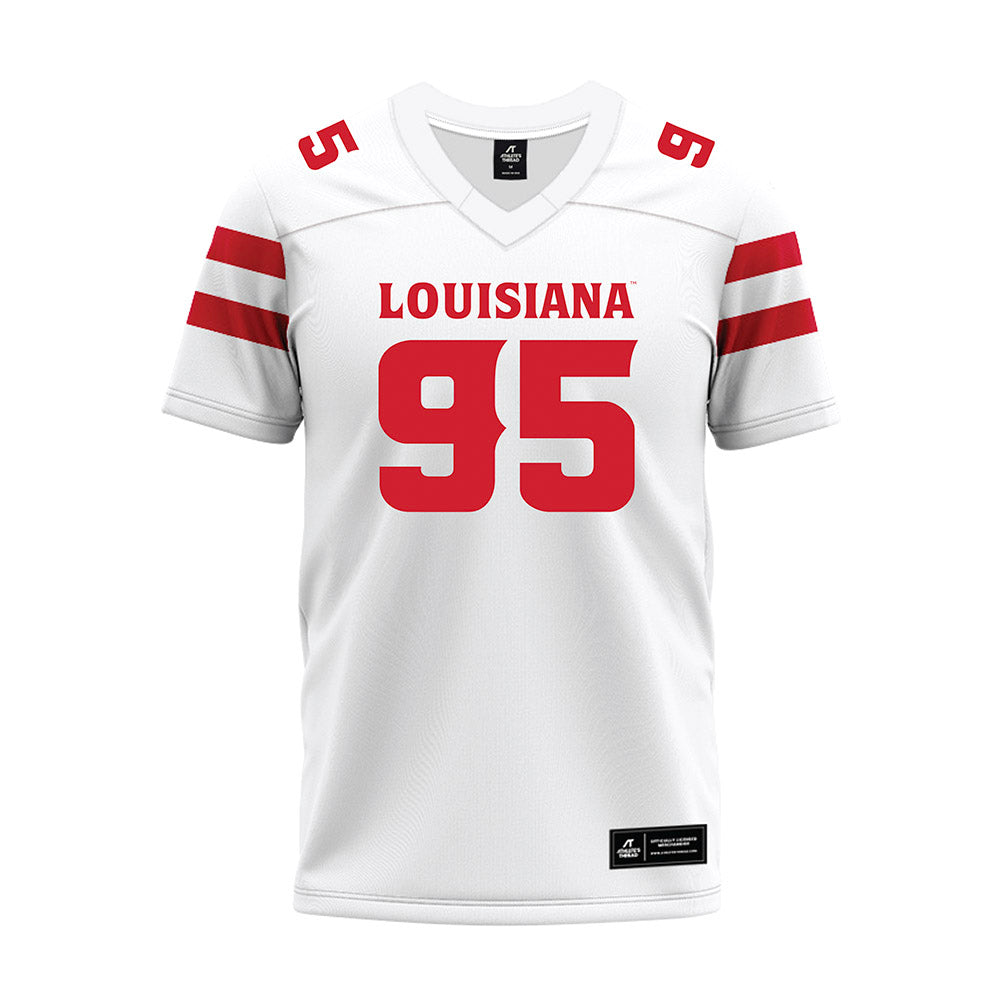 Louisiana - NCAA Football : Maxie Baudoin - White Premium Football Jersey-0