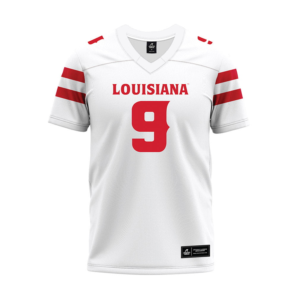 Louisiana - NCAA Football : Trenton Chaney - White Premium Football Jersey-0