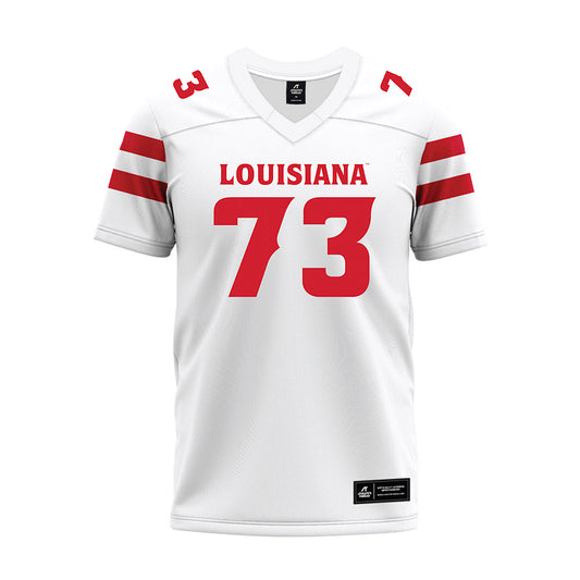 Louisiana - NCAA Football : Jayden McAllister - White Premium Football Jersey-0