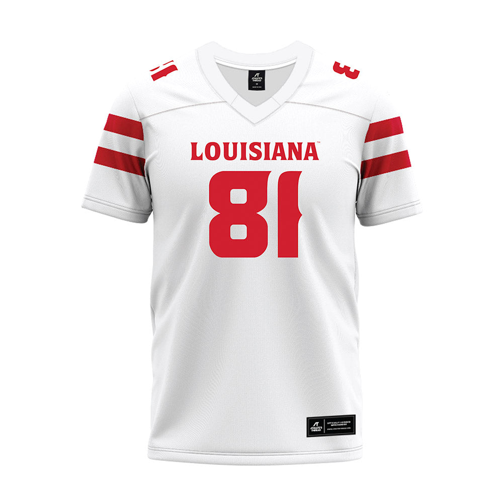 Louisiana - NCAA Football : Jaiden Smith - White Premium Football Jersey-0