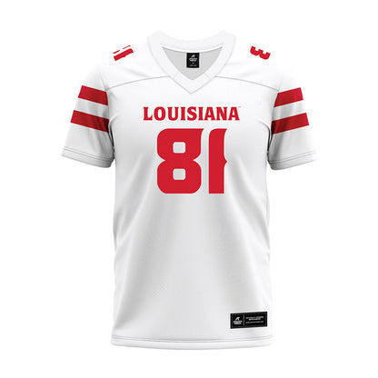 Louisiana - NCAA Football : Jaiden Smith - White Premium Football Jersey-0