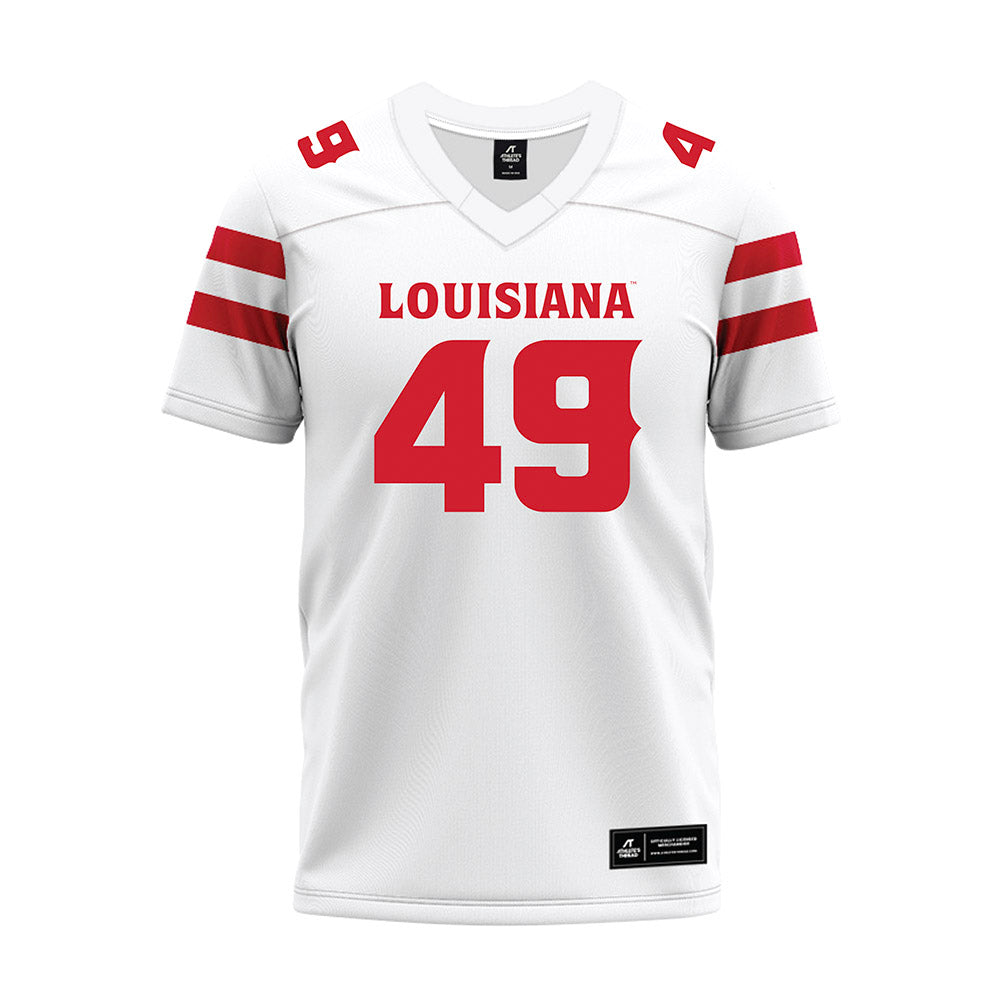 Louisiana - NCAA Football : Travin Moore - White Premium Football Jersey-0