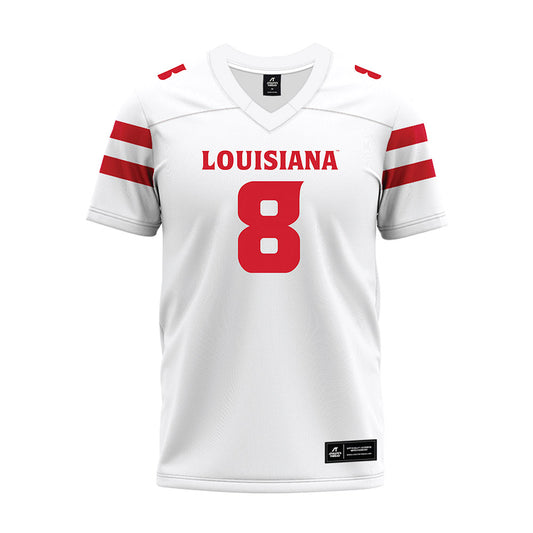 Louisiana - NCAA Football : Kody Jackson - White Premium Football Jersey-0