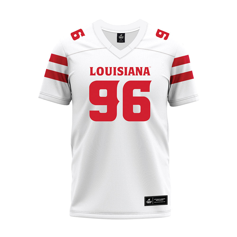 Louisiana - NCAA Football : Chase Howard - White Premium Football Jersey-0