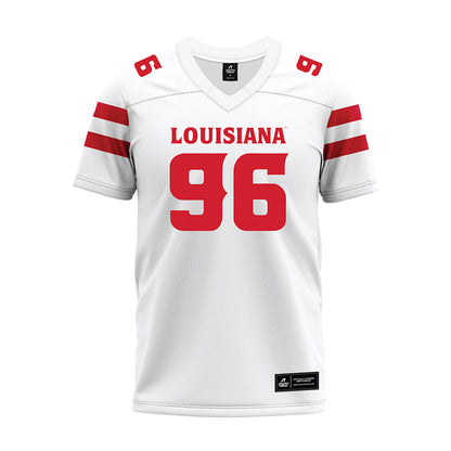 Louisiana - NCAA Football : Chase Howard - White Premium Football Jersey-0