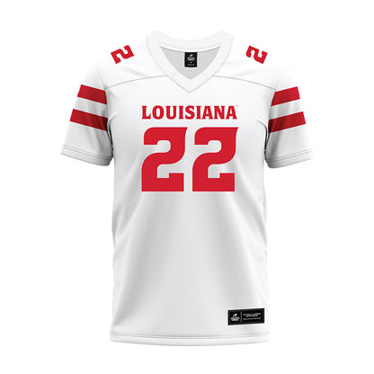 Louisiana - NCAA Football : Kevin Malone - White Premium Football Jersey-0