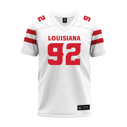 Louisiana - NCAA Football : Nathan Torney - White Premium Football Jersey-0