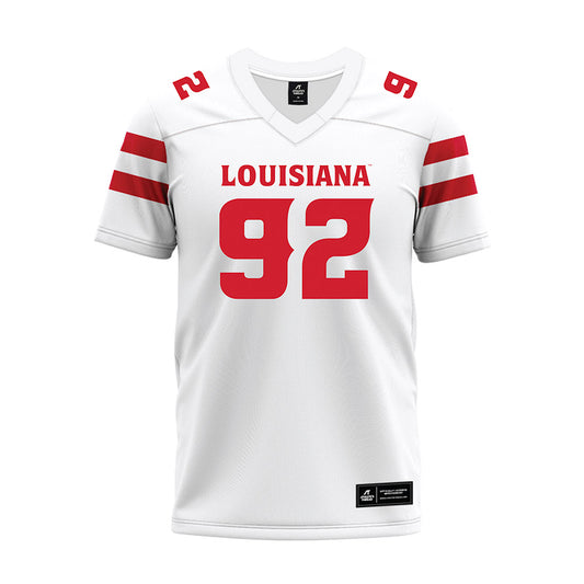 Louisiana - NCAA Football : Nathan Torney - White Premium Football Jersey-0