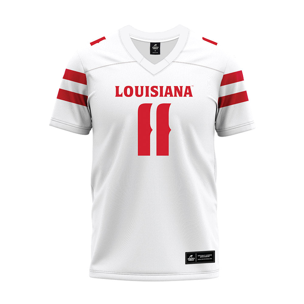 Louisiana - NCAA Football : Daniel Beale - White Premium Football Jersey-0