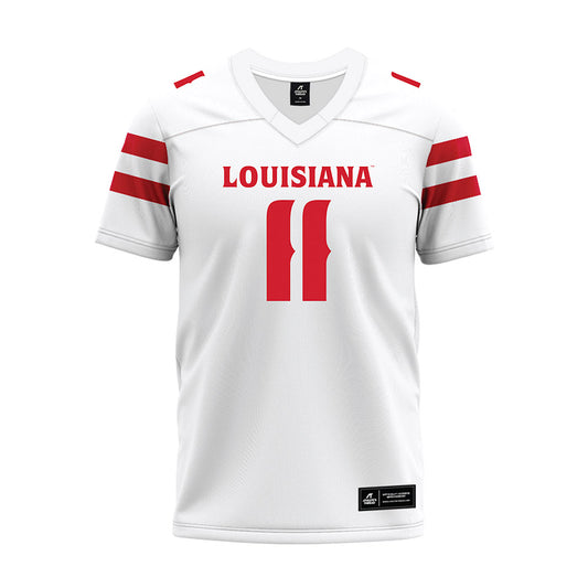 Louisiana - NCAA Football : Daniel Beale - White Premium Football Jersey-0