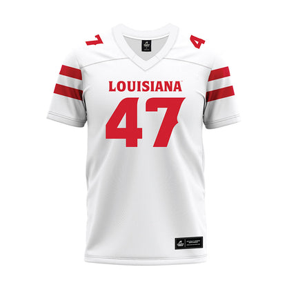 Louisiana - NCAA Football : Maurice Brown Jr - White Premium Football Jersey-0