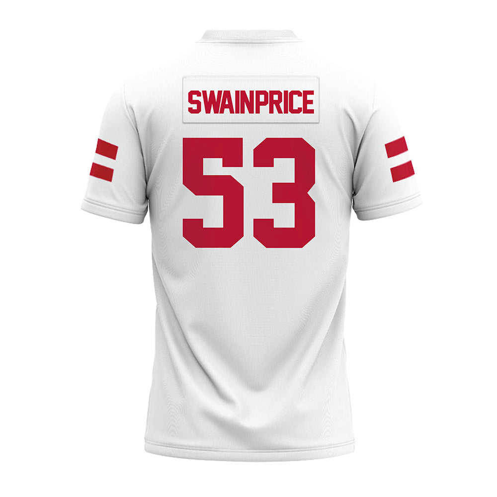 UMass - NCAA Football : Sahnai Swain-Price - White Premium Football Jersey