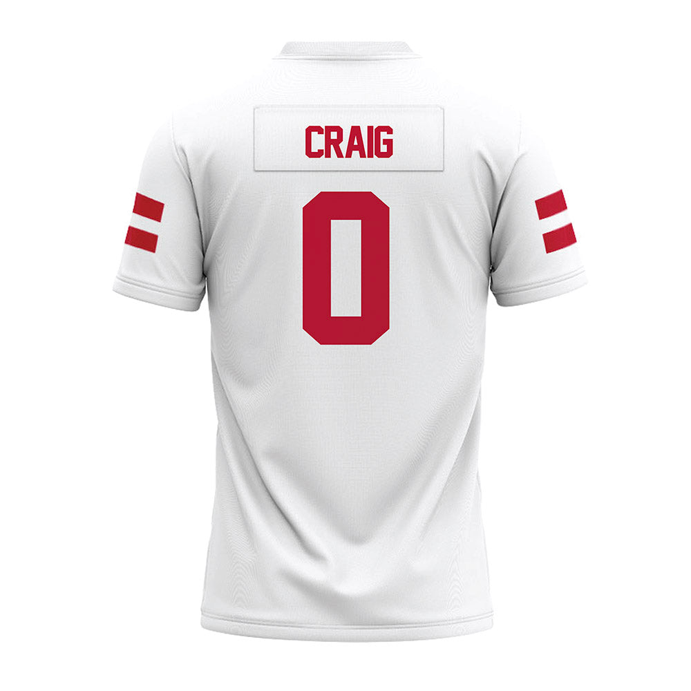 UMass - NCAA Football : Derrieon Craig - White Premium Football Jersey-1