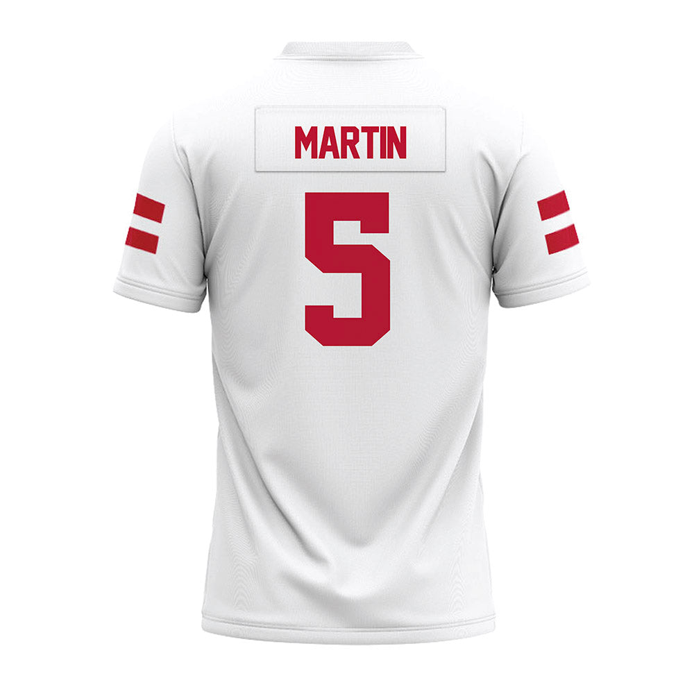 UMass - NCAA Football : Tyler Martin - White Premium Football Jersey