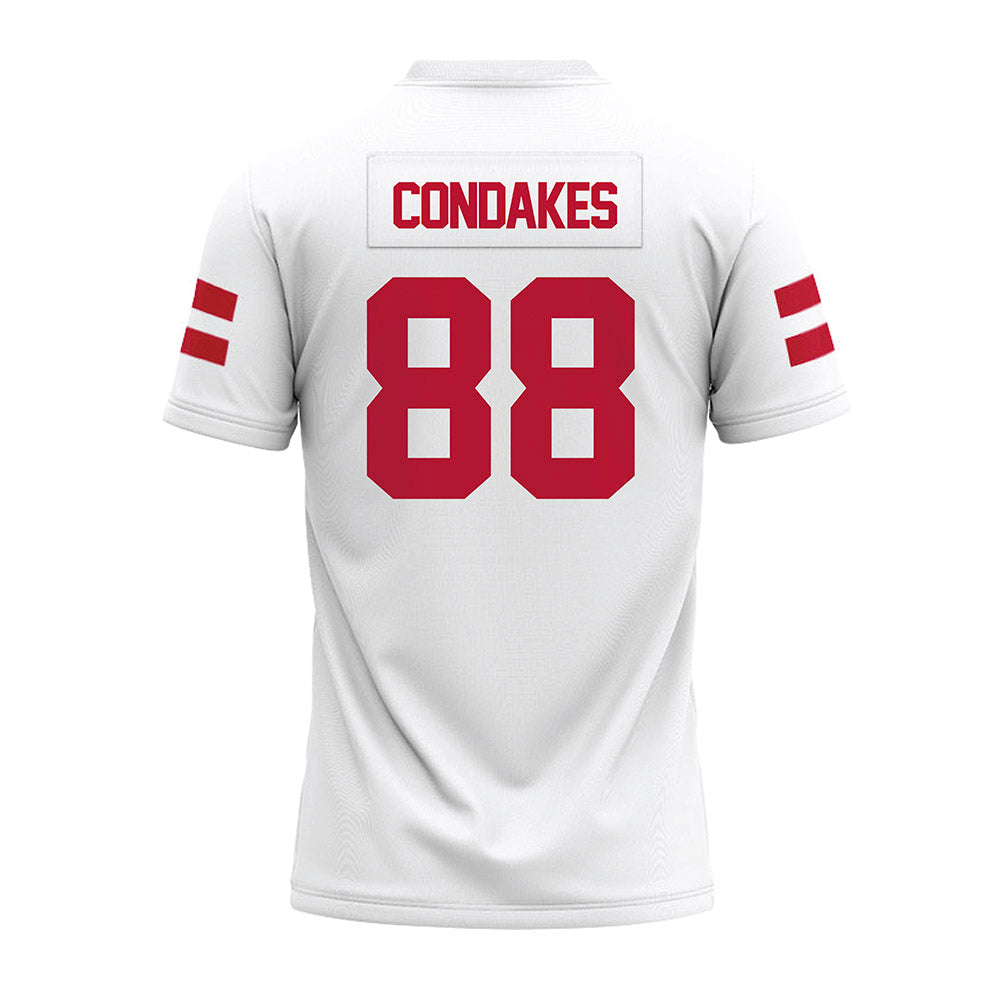 UMass - NCAA Football : John Condakes - White Premium Football Jersey