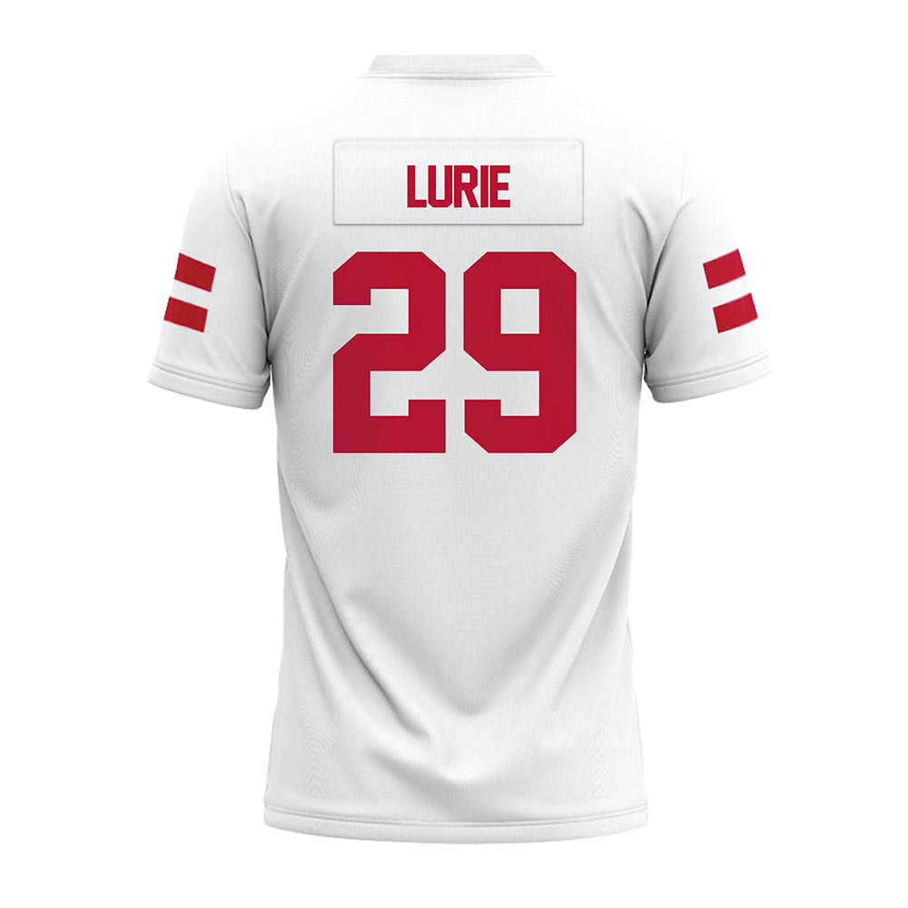 UMass - NCAA Football : Jacob Lurie - White Premium Football Jersey