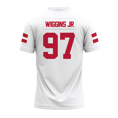 UMass - NCAA Football : Jermaine Wiggins Jr - White Premium Football Jersey