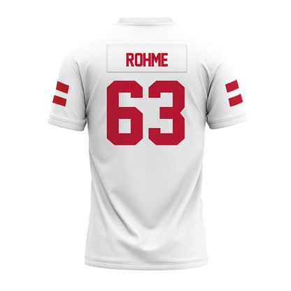 UMass - NCAA Football : Brayden Rohme - White Premium Football Jersey