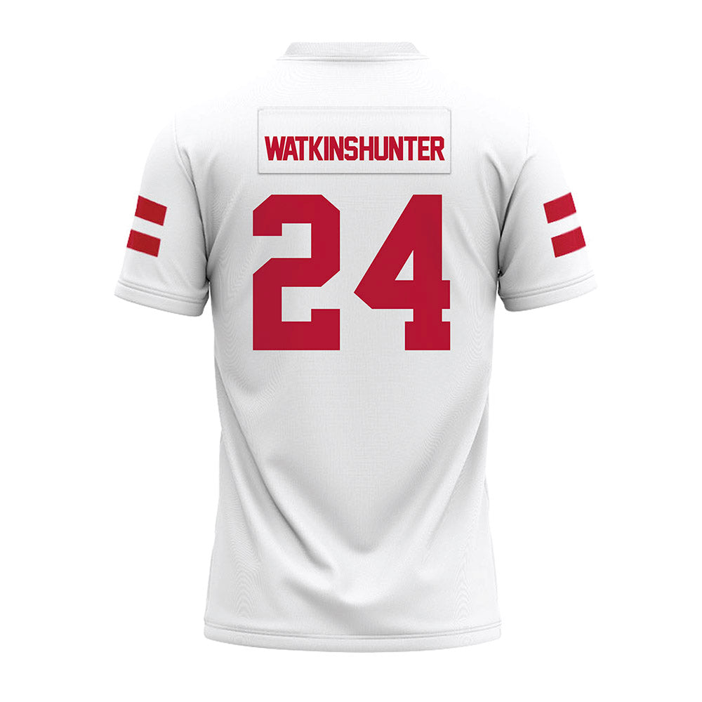 UMass - NCAA Football : Kamren Watkins-Hunter - White Premium Football Jersey