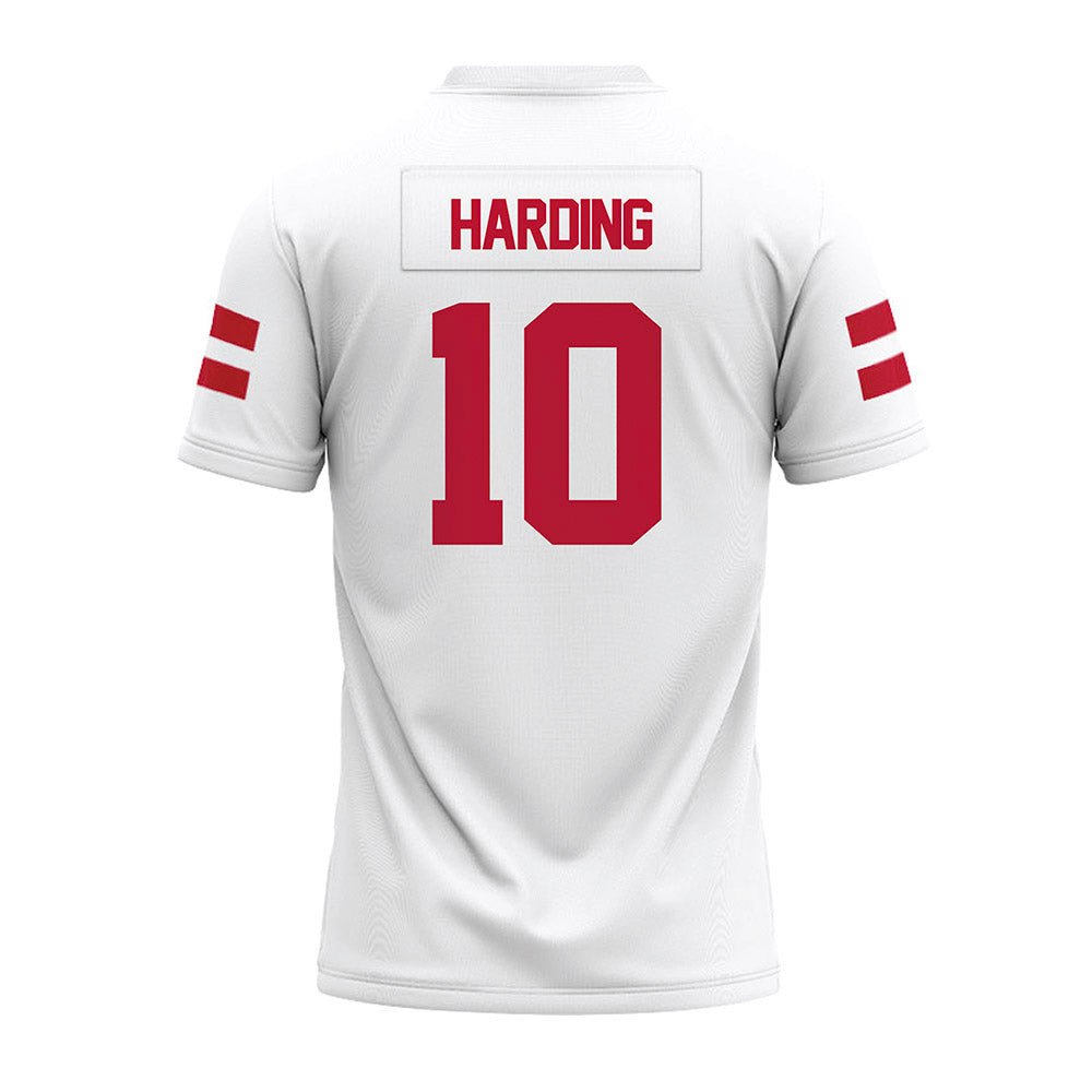 UMass - NCAA Football : TY Harding - White Premium Football Jersey