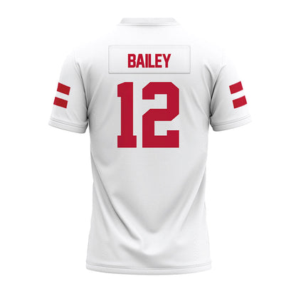 UMass - NCAA Football : Brennen Bailey - White Premium Football Jersey