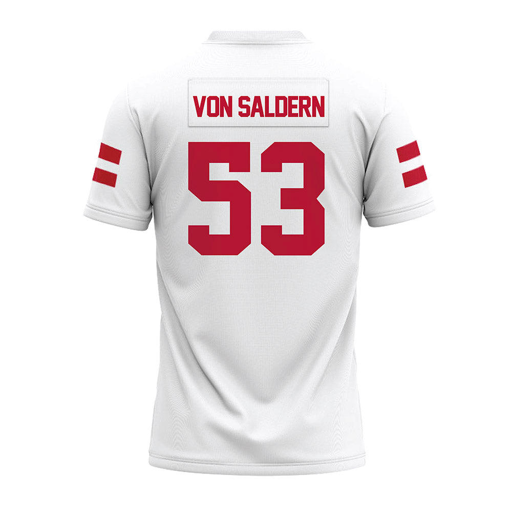 UMass - NCAA Football : Magnus Von Saldern - White Premium Football Jersey