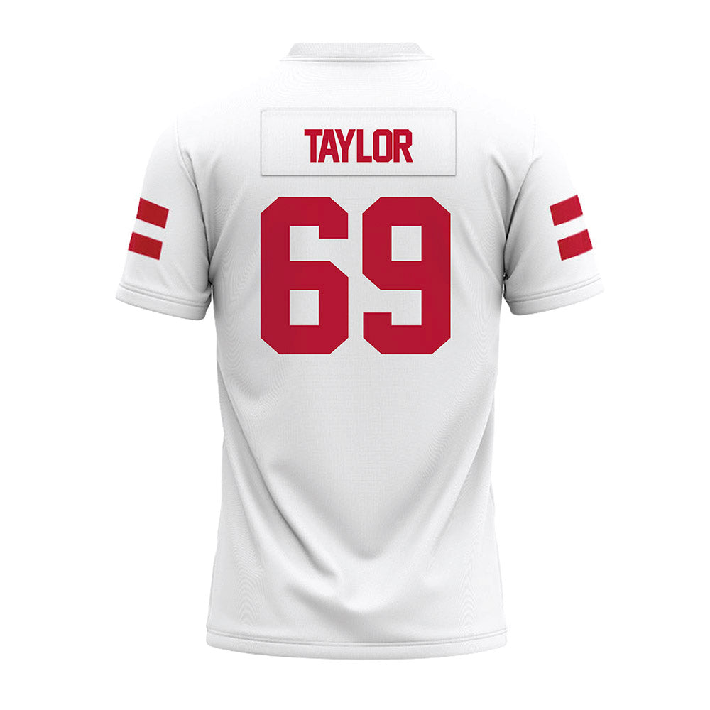 UMass - NCAA Football : Brock Taylor - White Premium Football Jersey-1
