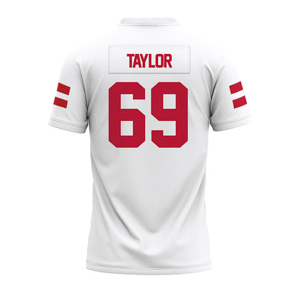 UMass - NCAA Football : Brock Taylor - White Premium Football Jersey-1