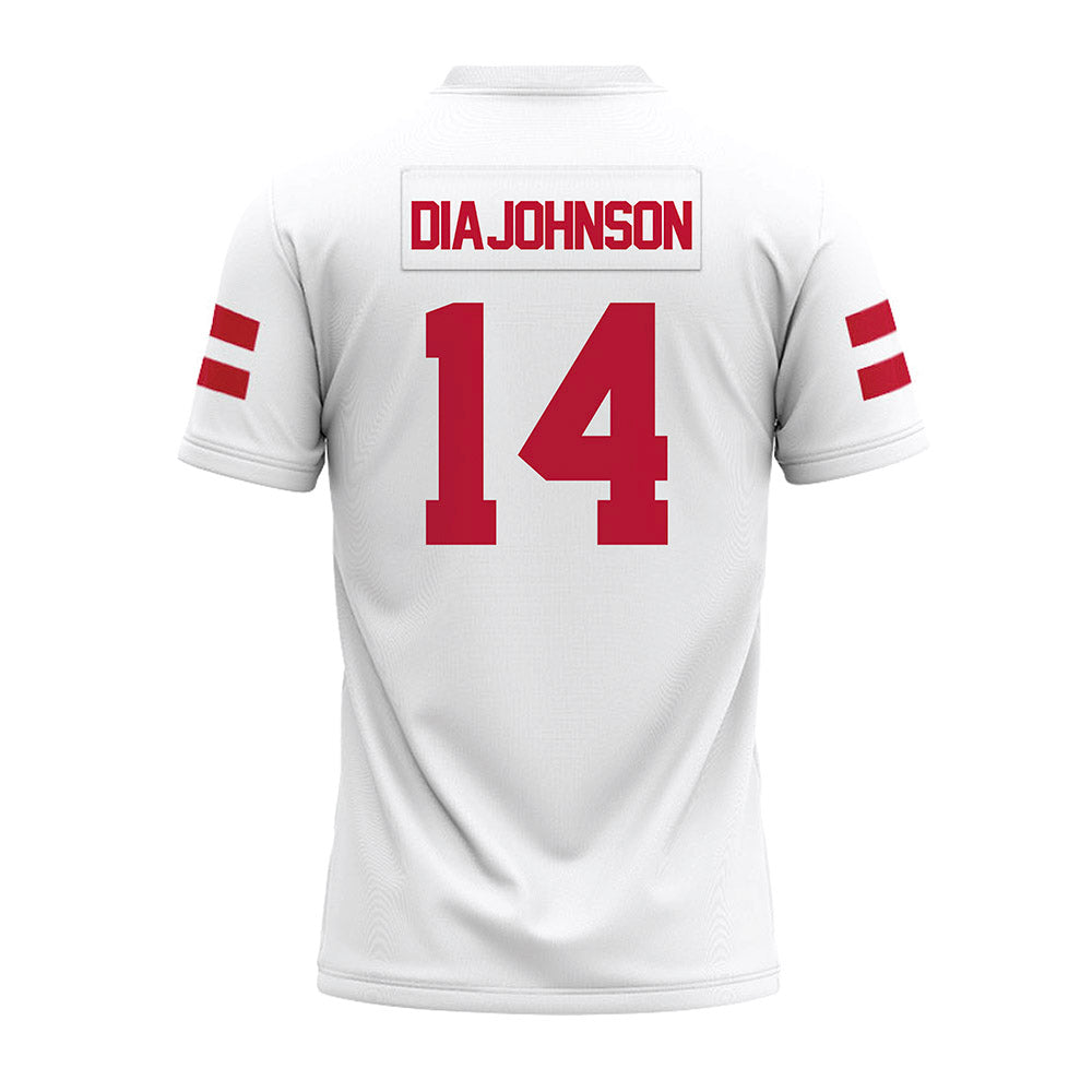 UMass - NCAA Football : Kezion Dia-Johnson - White Premium Football Jersey