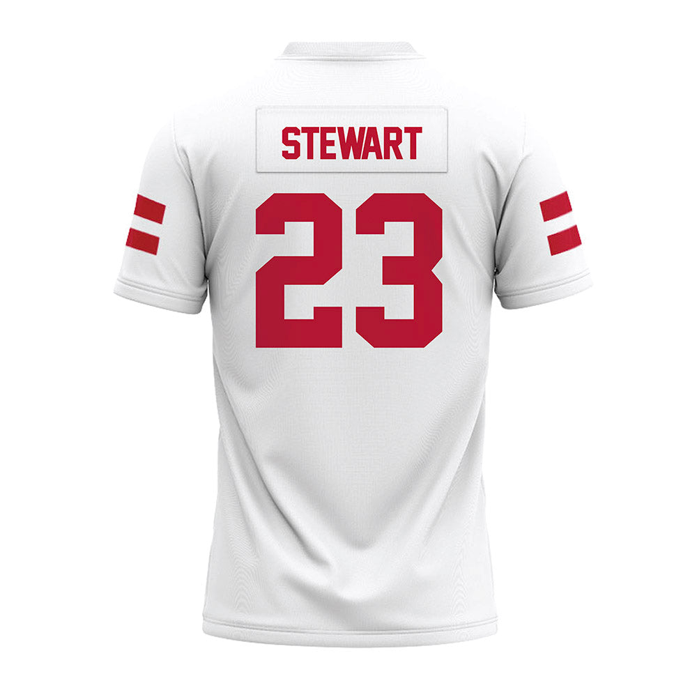 UMass - NCAA Football : Jalen Stewart - White Premium Football Jersey