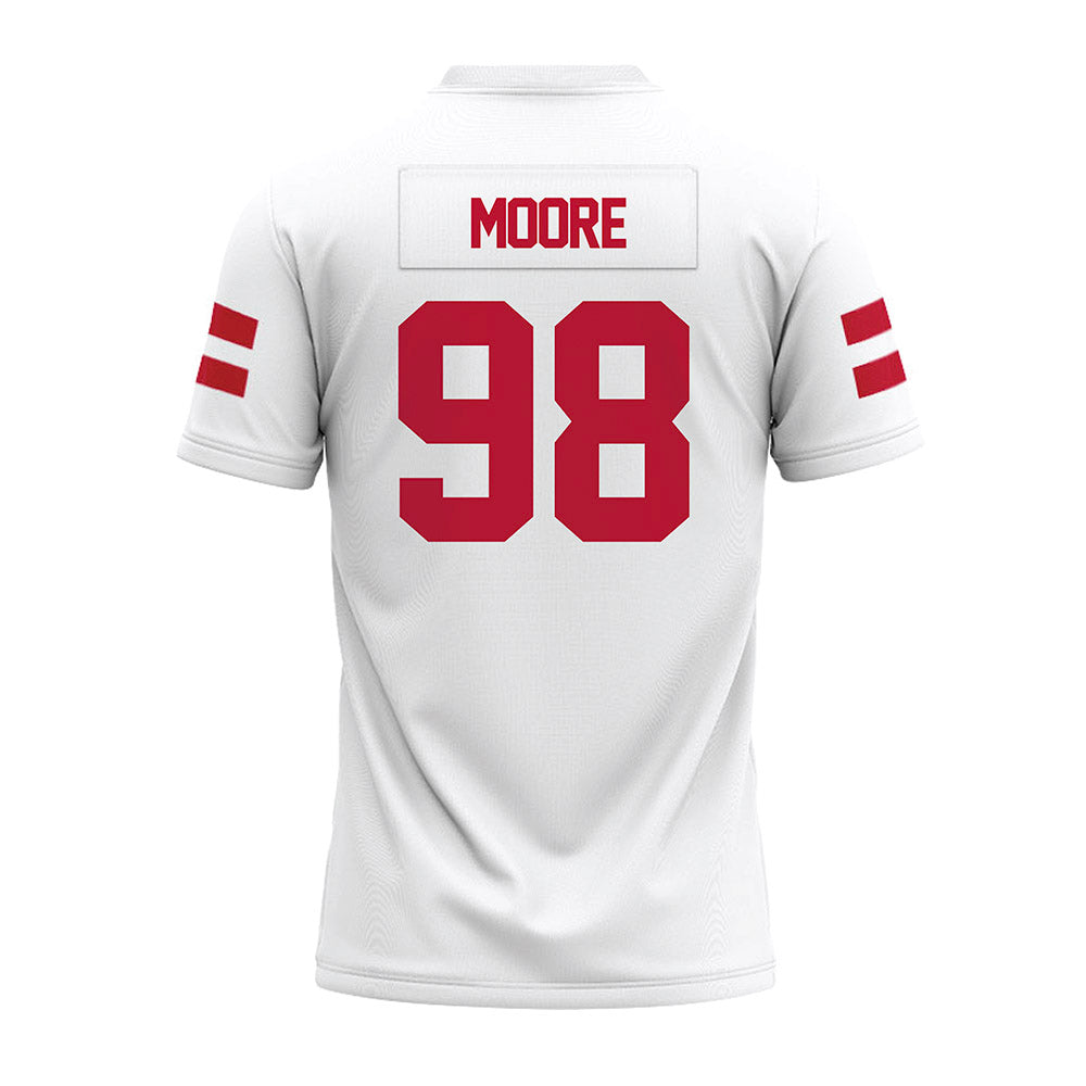 UMass - NCAA Football : Riley Moore - White Premium Football Jersey