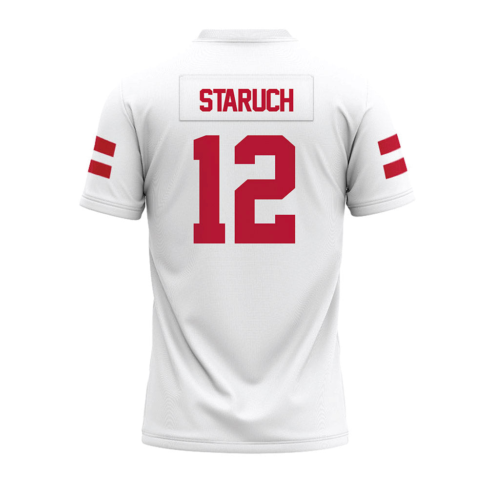 UMass - NCAA Football : Sam Staruch - White Premium Football Jersey