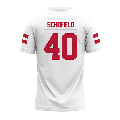 UMass - NCAA Football : Dominic Schofield - White Premium Football Jersey