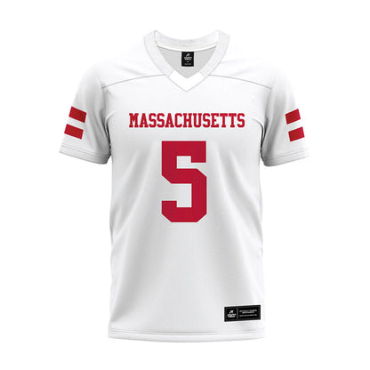 UMass - NCAA Football : Ahmad Haston - White Premium Football Jersey