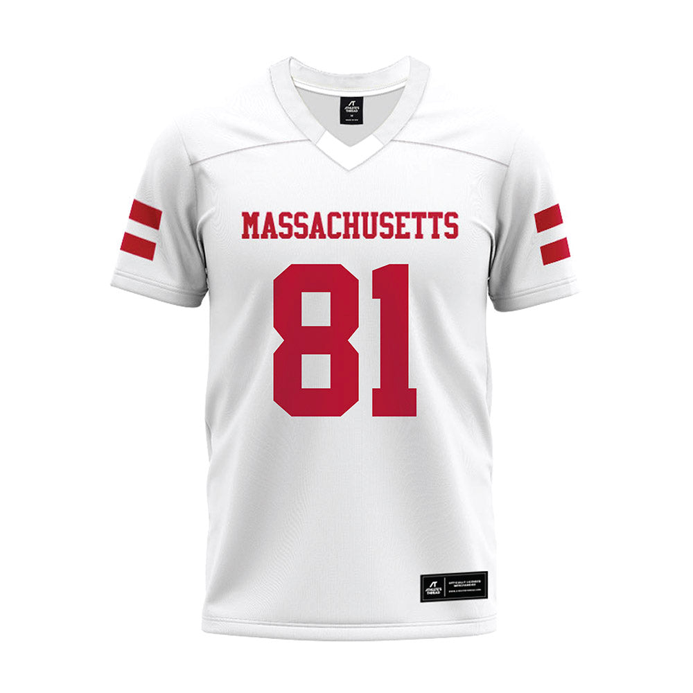 UMass - NCAA Football : Dominick Mazotti - White Premium Football Jersey