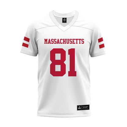 UMass - NCAA Football : Dominick Mazotti - White Premium Football Jersey