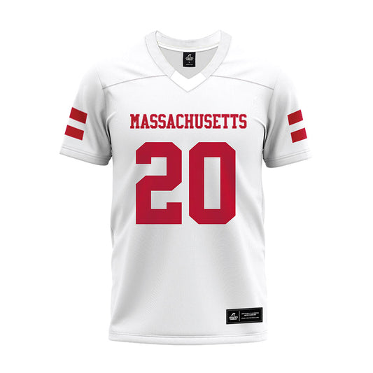 UMass - NCAA Football : Godson Ofonagoro - White Premium Football Jersey