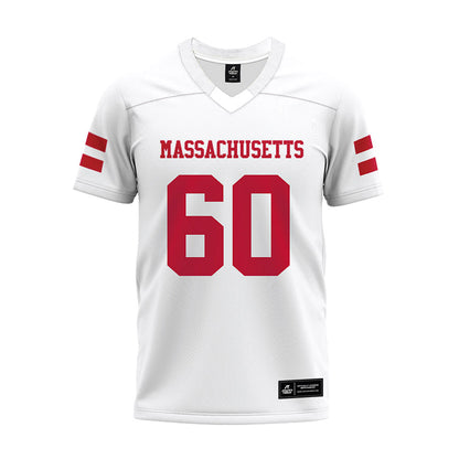 UMass - NCAA Football : Josh Atwood - White Premium Football Jersey